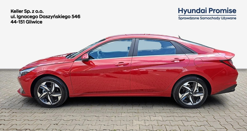 Hyundai Elantra cena 104900 przebieg: 2670, rok produkcji 2022 z Poniatowa małe 407